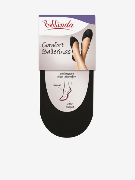Bellinda Черни чорапи с балеринки Bellinda COMFORT BALLERINAS
