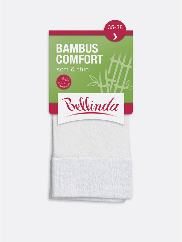Bellinda Бели дамски чорапи Bellinda BAMBUS COMFORT