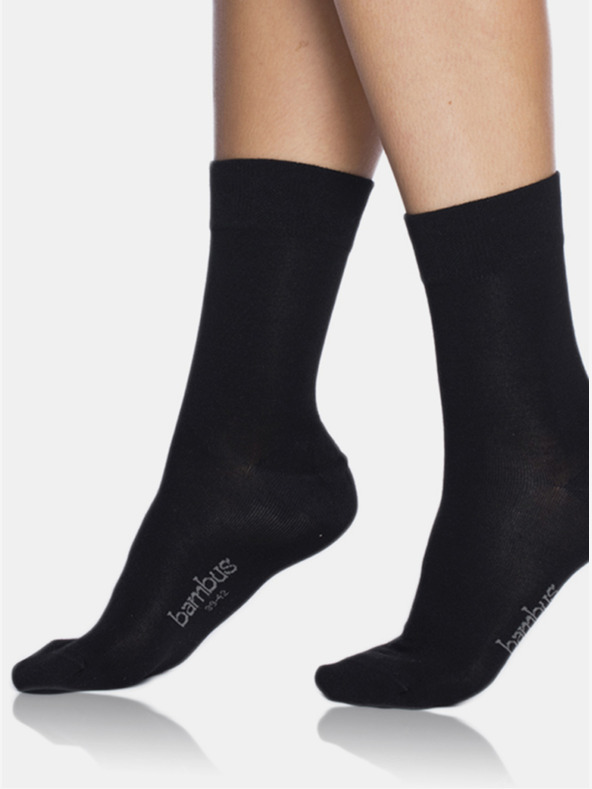 Bellinda Черни дамски чорапи Bellinda BAMBUS COMFORT SOCKS