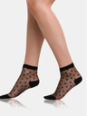 Bellinda Черни дамски копринени чорапи на точки Bellinda TRENDY SOCKS