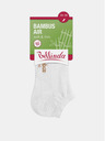 Bellinda Бели дамски чорапи с декоративни елементи Bellinda BAMBUS AIR LADIES IN-SHOE SOCKS