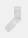 Bellinda Бели дамски копринени чорапи на точки Bellinda TRENDY SOCKS