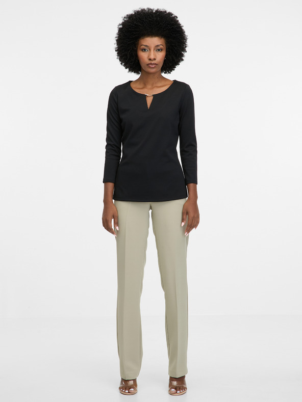 Orsay Черна дамска блуза ORSAY