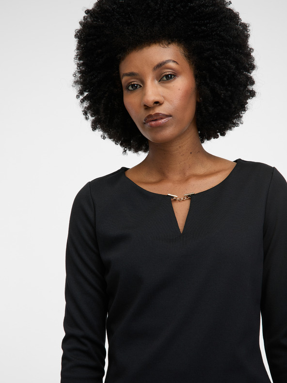 Orsay Черна дамска блуза ORSAY