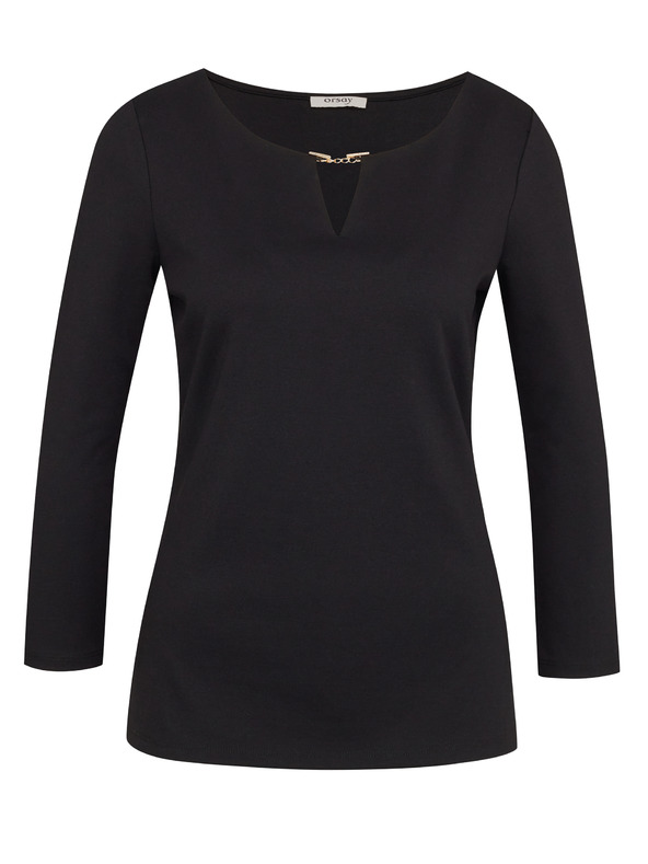 Orsay Черна дамска блуза ORSAY