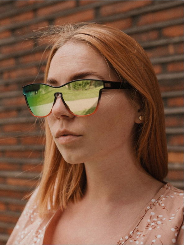 VEYREY VeyRey Слънчеви очила Orin Поляризирани слънчеви очила с полурамка Оранжеви лещи Универсални