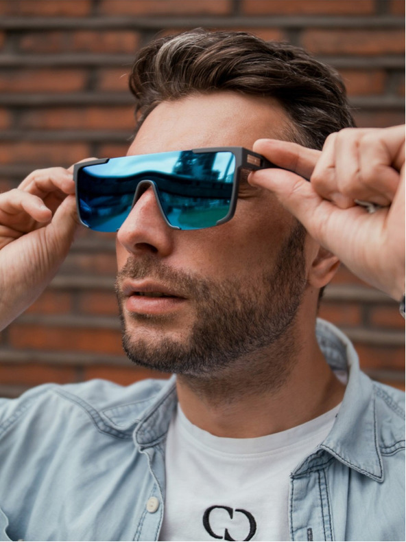 VEYREY VeyRey Слънчеви очила Tupirit Поляризирани полурамки Светлосини лещи Универсални