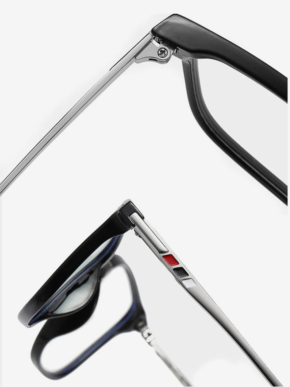 VEYREY VeyRey Мъжки слънчеви очила за блокиране на синята светлина Candlebees Oval Black Universal