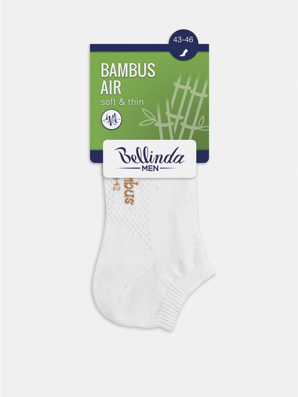 Bellinda Бели мъжки чорапи Bellinda BAMBUS AIR IN-SHOE