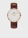 Daniel Wellington Кафяв часовник Daniel Wellington Classic St Mawes с кожена каишка
