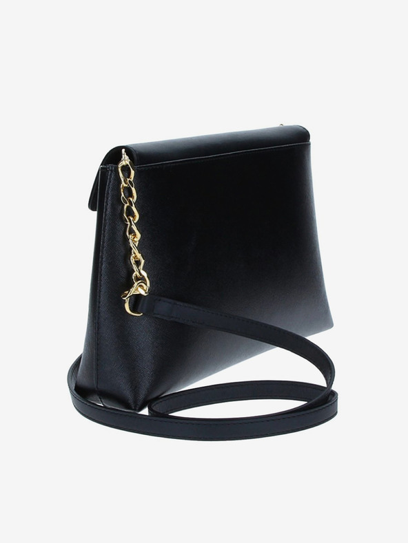 Elega Черна дамска кожена чанта за кръст ELEGA Ann