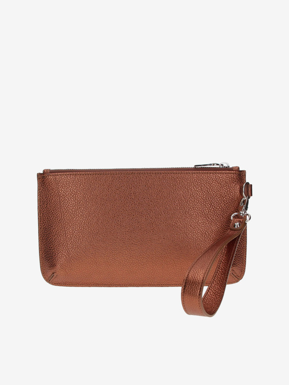 Elega Кафява дамска чанта от кожа ELEGA Snap