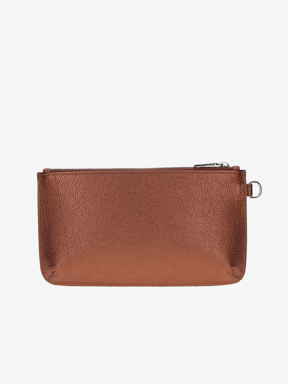 Elega Кафява дамска чанта от кожа ELEGA Snap