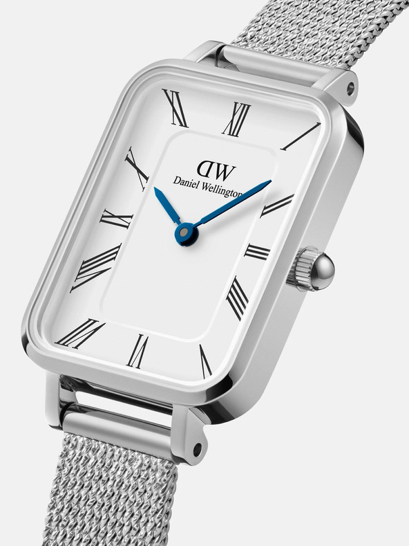 Daniel Wellington Дамски часовник Daniel Wellington mesh Quadro Sterling silver