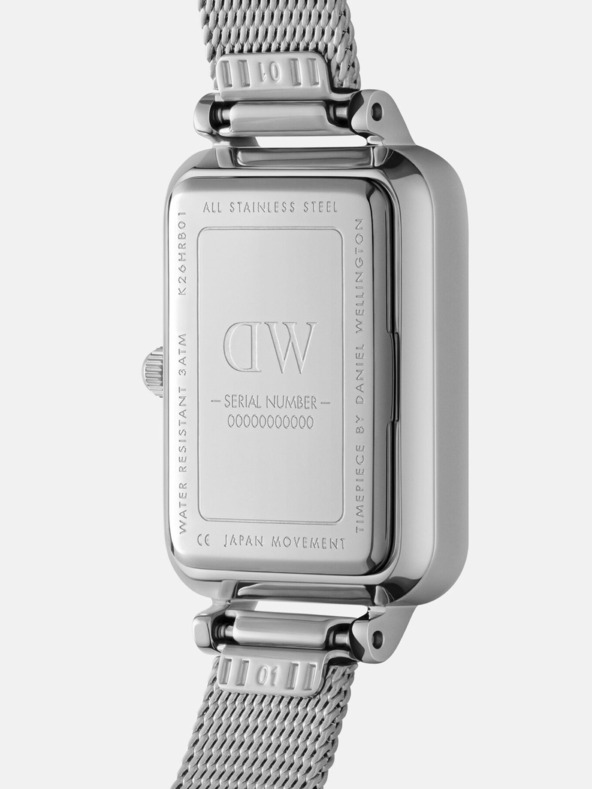 Daniel Wellington Дамски часовник Daniel Wellington mesh Quadro Sterling silver