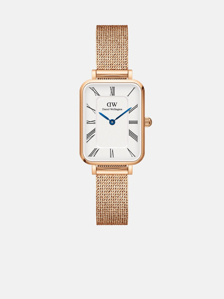Daniel Wellington Розов и златен дамски часовник Daniel Wellington от мрежа Quadro Melrose