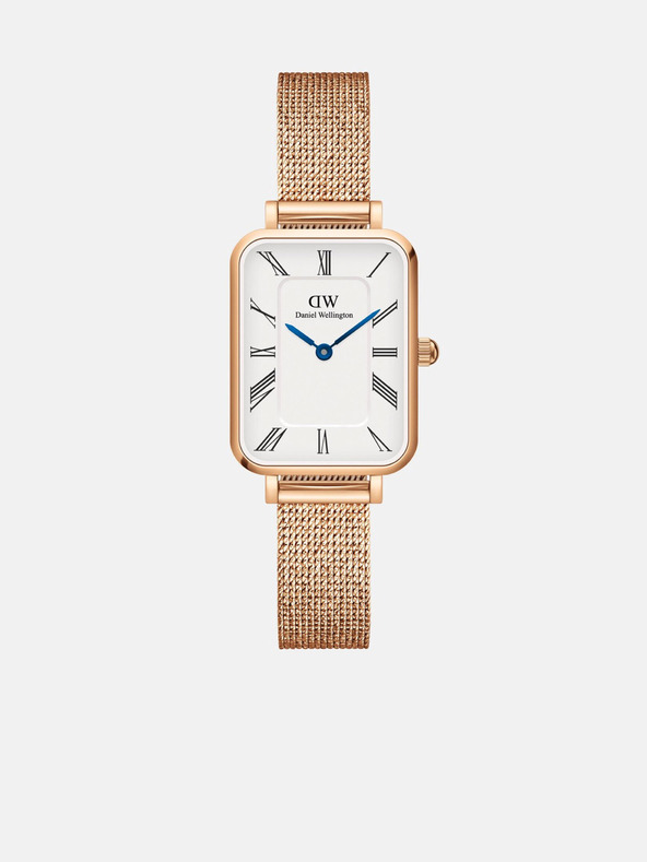 Daniel Wellington Розов и златен дамски часовник Daniel Wellington от мрежа Quadro Melrose