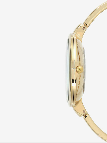 Anne Klein Дамски златен комплект часовник и гривна Anne Klein
