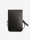 Guess Guess Полиуретанова чанта за телефон с триъгълно лого Black
