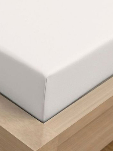 Kvalitex Памучен чаршаф 240x230cm бял Kvalitex