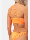 Nebbia Оранжев бандеролен топ с едно рамо 449