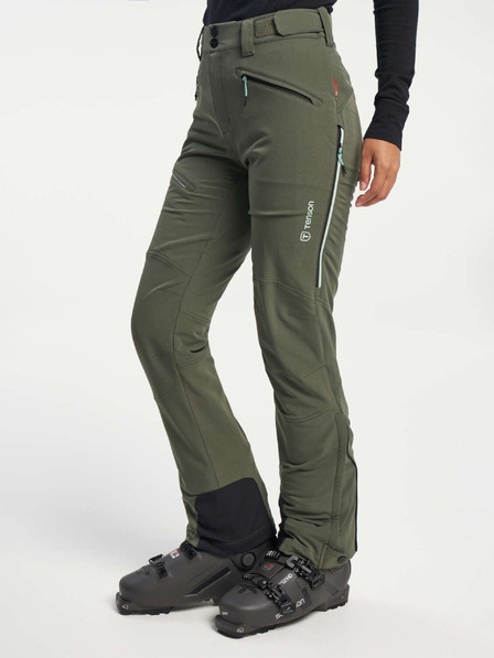 Tenson Дамски панталон TENSON Touring Softshell Pant W тъмно каки