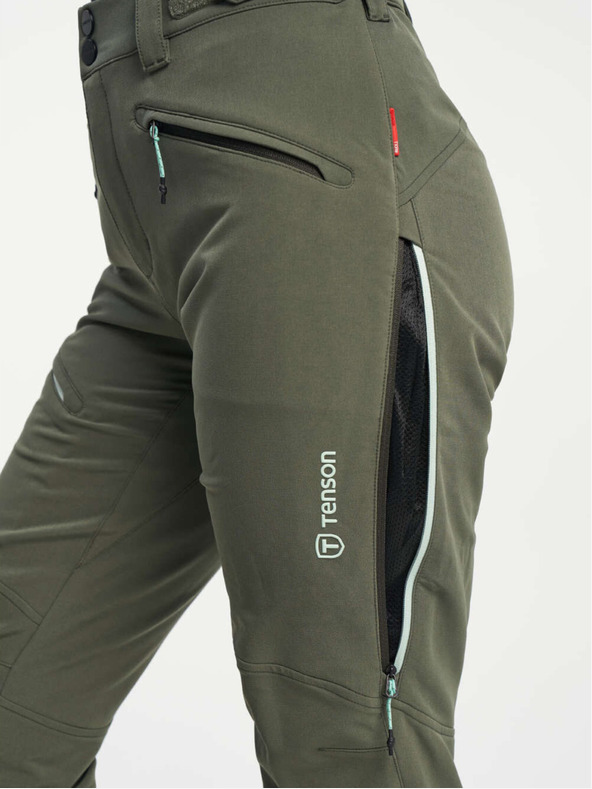 Tenson Дамски панталон TENSON Touring Softshell Pant W тъмно каки