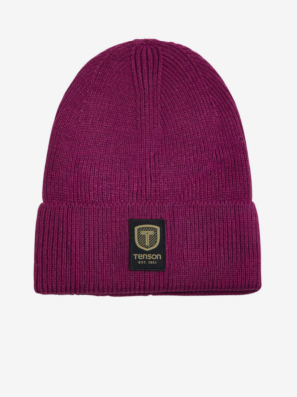 Tenson унисекс шапка TENSON Badge Beanie лилаво