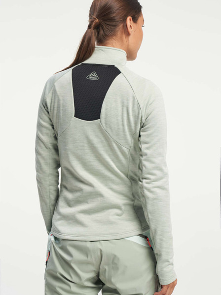 Tenson дамско функционално яке с качулка TENSON Touring Midlayer W светлозелено