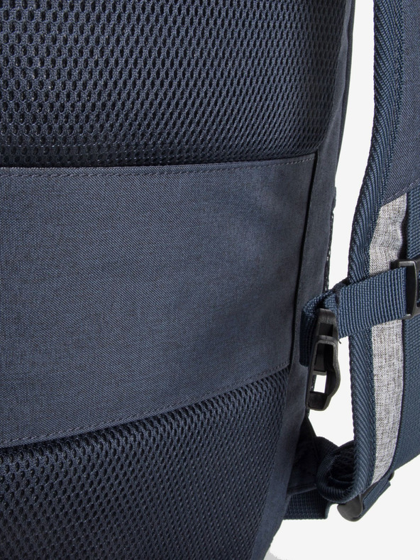 Travelite Тъмносиня раница Travelite Basics Melange Navy/grey