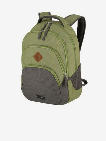 Travelite Зелена раница Travelite Basics Melange Green/grey