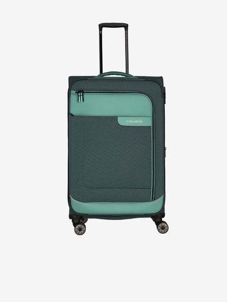 Travelite Зелен куфар Travelite Viia 4w L