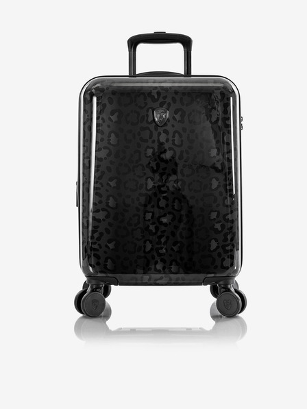 Heys Черен пътнически куфар с шарка Heys Black Leopard S
