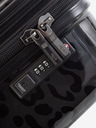Heys Черен пътнически куфар с шарка Heys Black Leopard S