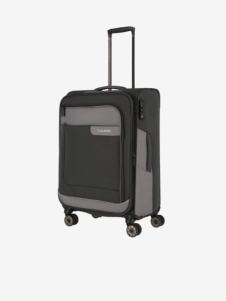 Travelite Тъмно сиво Travelite Viia 4w Travel Duffel M Anthracite