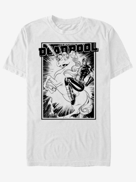 ZOOT.Fan Бяла унисекс тениска Deadpool Fantasy ZOOT.Fan Marvel