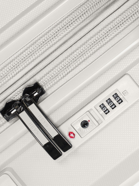 Heys Комплект от три бели пътнически куфара Heys Airlite S,M,L