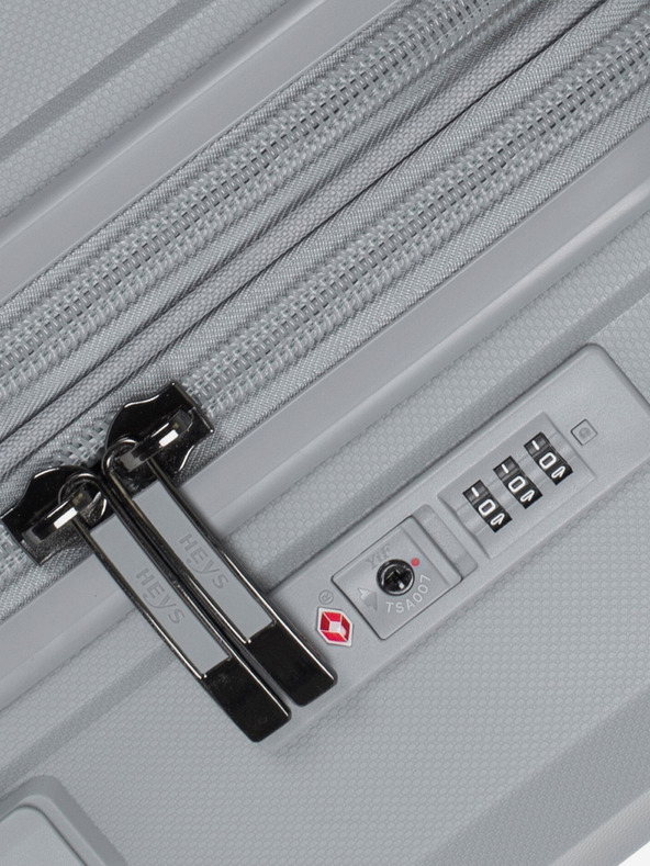 Heys Сив пътнически куфар Heys Airlite S