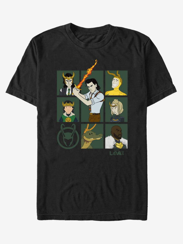 ZOOT.Fan Черна унисекс тениска ZOOT.Fan Marvel Team