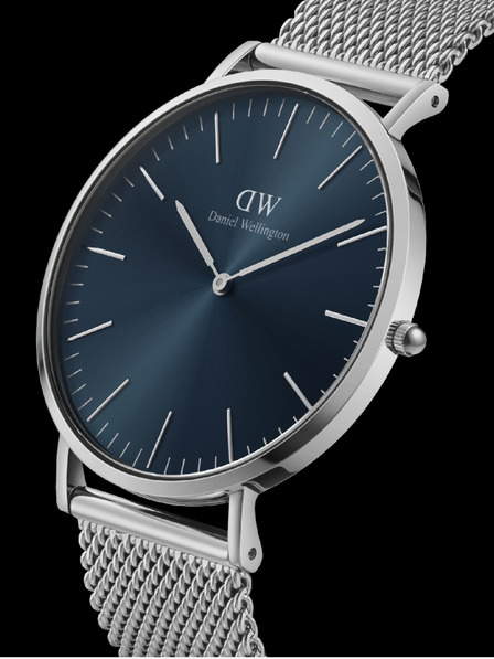 Daniel Wellington Мъжки часовник в сребристо Daniel Wellington часовник CLASSIC