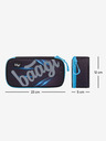 BAAGL  Черен училищен моливник скейт bluelight Baagl