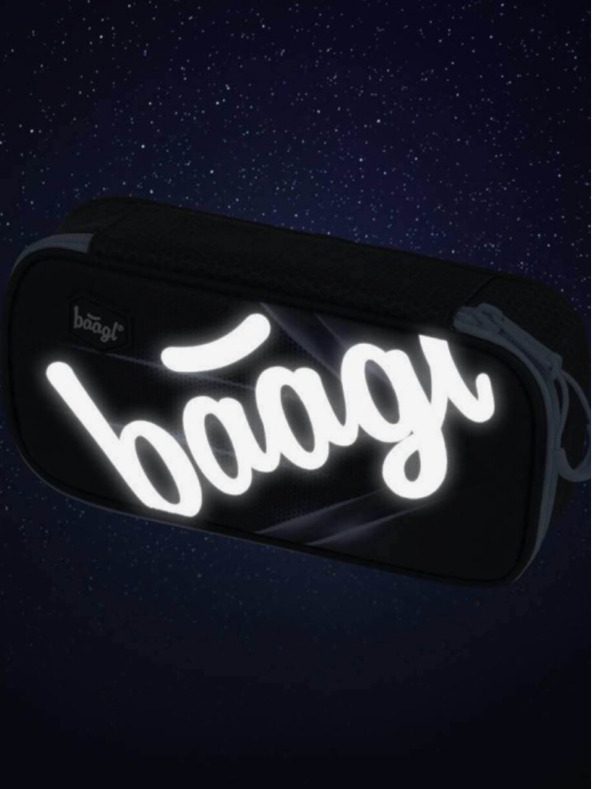 BAAGL  Черен училищен моливник скейт bluelight Baagl
