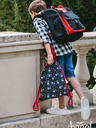 BAAGL  Черна ученическа чанта teribear black Baagl