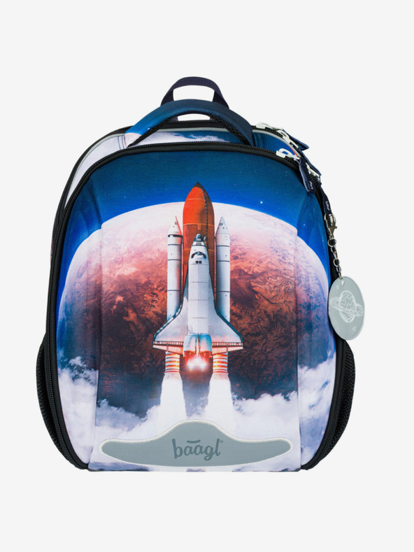 BAAGL  Синя ученическа чанта Baagl Shelly Space Shuttle