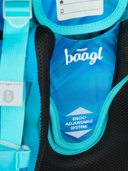 BAAGL  Синя училищна раница Ergo Baagl Butterfly