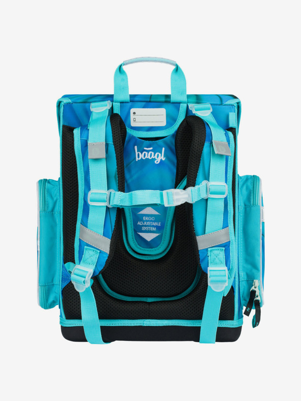 BAAGL  Синя училищна раница Ergo Baagl Butterfly