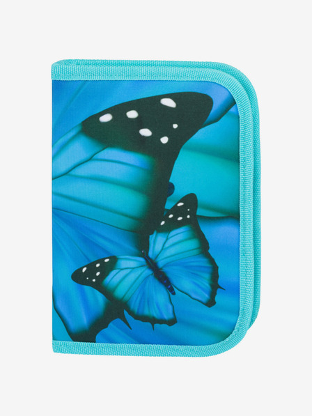 BAAGL  Син училищен комплект Ergo - куфарче, моливник, чанта Baagl Butterfly