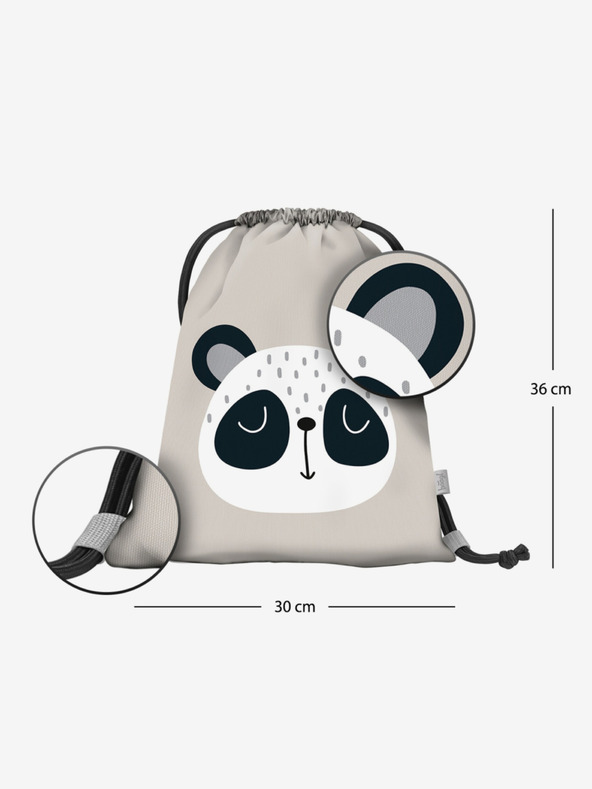 BAAGL  Сива детска чанта Baagl Panda