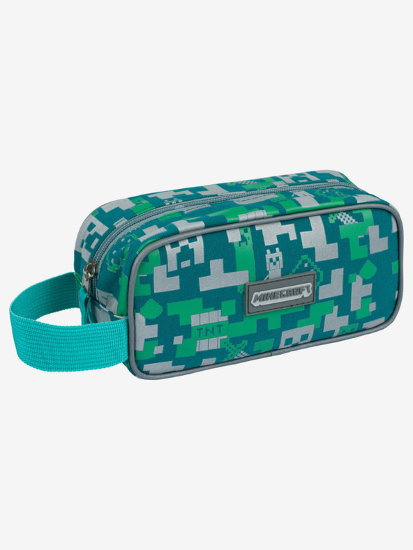 BAAGL  Зелен моливник Baagl Minecraft Silver Creeper