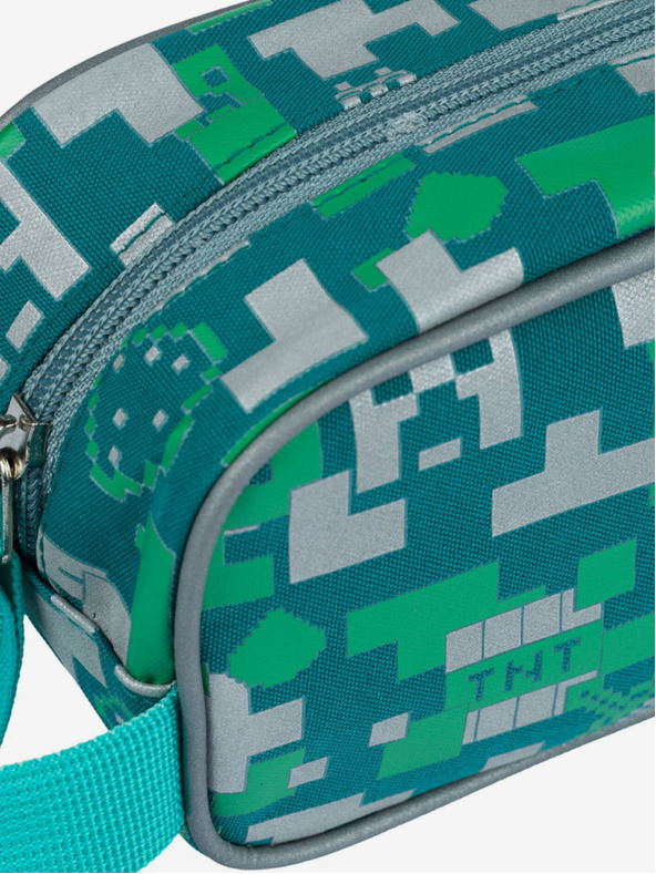 BAAGL  Зелен моливник Baagl Minecraft Silver Creeper